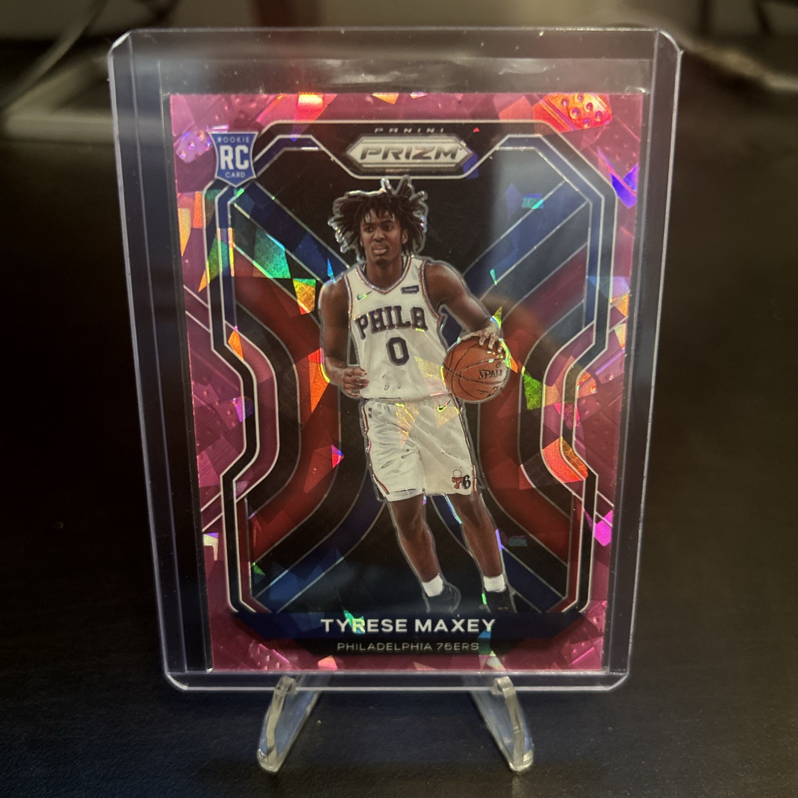 2020-21 Panini Prizm - Tyrese Maxey #256 Pink Ice Prizm (RC)
