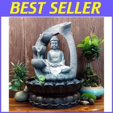Zen Buddha Indoor Fountain Relaxation Decor