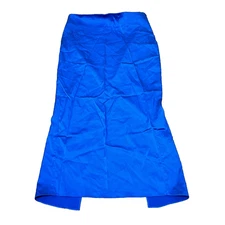 Ser.o.ya Women's Julian Silk Midi Skirt Pencil Blue Size Small Back Slit NWOT