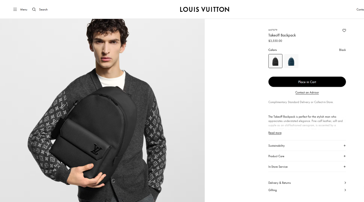 Louis Vuitton LV Aerogram Takeoff Backpack Black Noir Louis Vuitton Black Aerogram Takeoff Backpack – Savonches main image 3