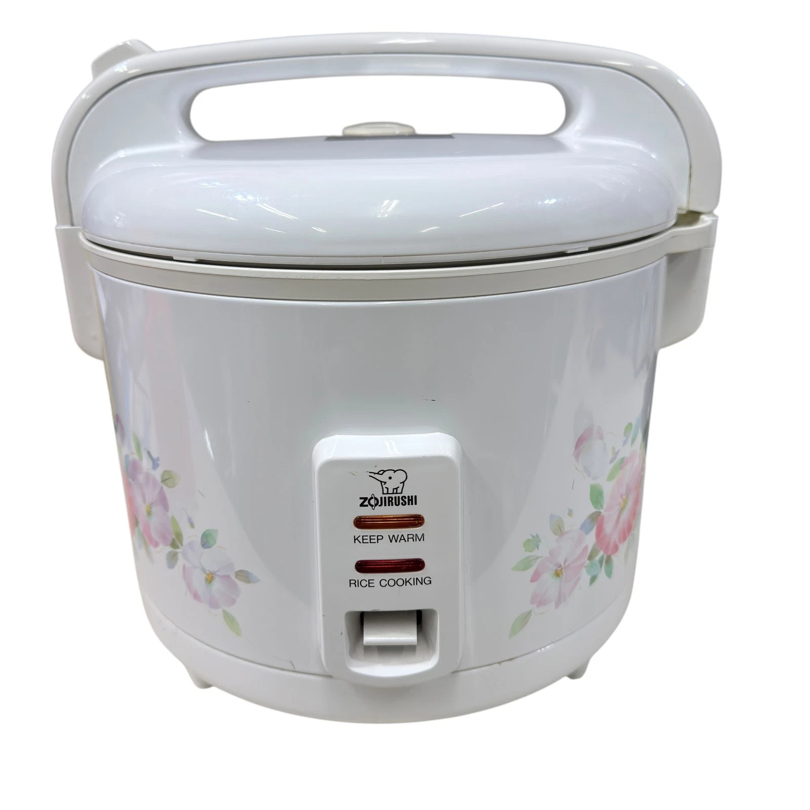 Zojirushi Rice Cooker NPS-10ES White Floral Keep Warm Made in Japan