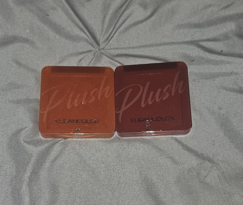 Kleancolor Plush Blush In Baked Coral & Deep Berry 0.24oz BNIB - Picture 2 of 4