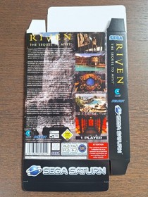 Replacement Sega Saturn Box Sleeve For Riven - Box Only - No Games Included