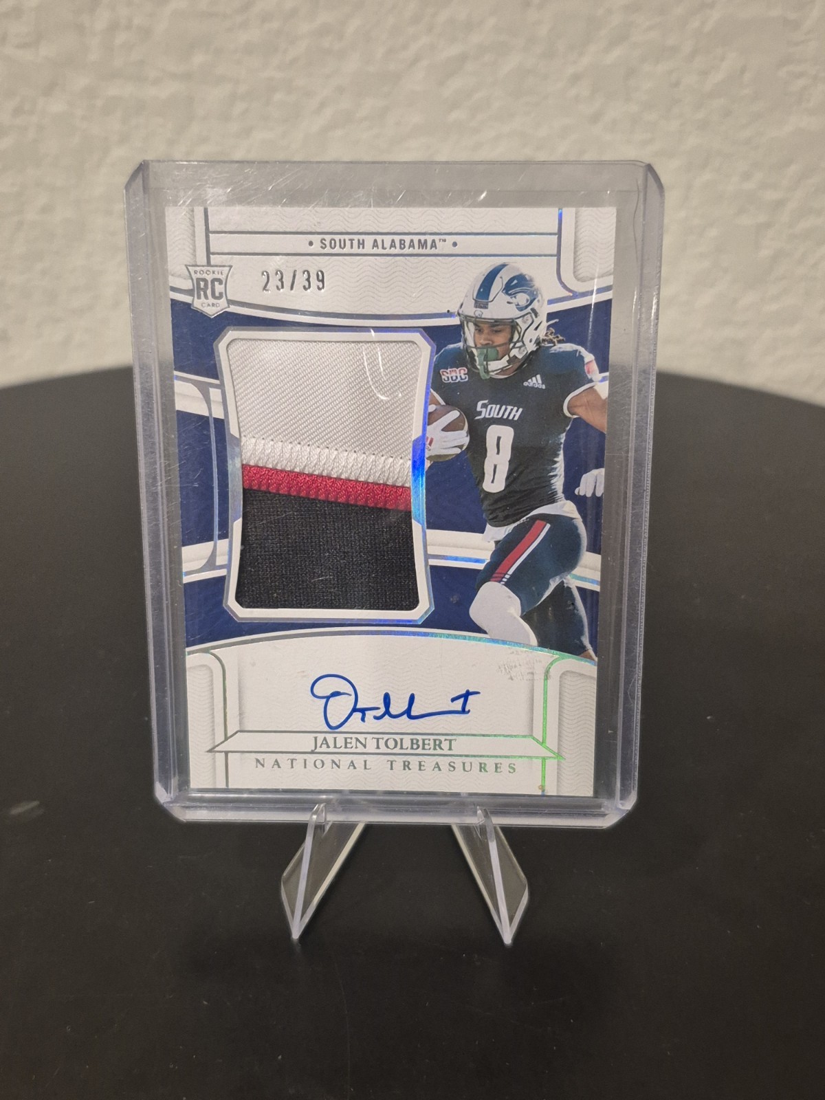 Panini Jalen Tolbert 2022 Rookie Auto Patch Lot 2 Absolute National Treasures view 4