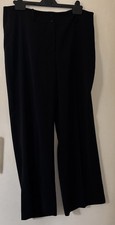 MARKS AND SPENCER PER UNA LADIES BLACK TROUSERS SIZE 16 SHORT LENGTH VGC