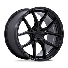 24 Niche 1pc Nc279 Prodigy 5 Matte Black 24x10 Wheel 5x5 30mm Rim