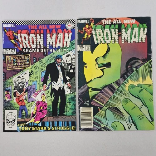 Iron Man 1st Series #178 & #179 Marvel Comics 1983 Lot Of 2 Vintage Books READ⬇