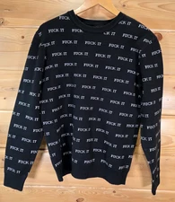 Huf F*** It Sweatshirt Crewneck Adult Small AOP