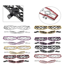 Alu Front Floorboard + Rear Foot Peg With Mounts Kit For Harley Touring 1993-23