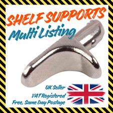 STEEL SHELF SUPPORTS METAL 5mm PLUG IN STUD PEGS PINS FOR IKEA KITCHEN CABINETS