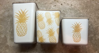 Ciroa Brand 3 Pineapple Kitchen Canisters/Storage