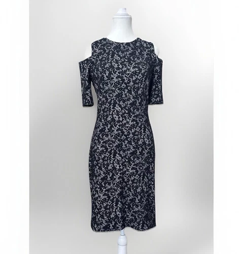 Abito tubino donna Michael Kors girocollo spalle fredde taglia S