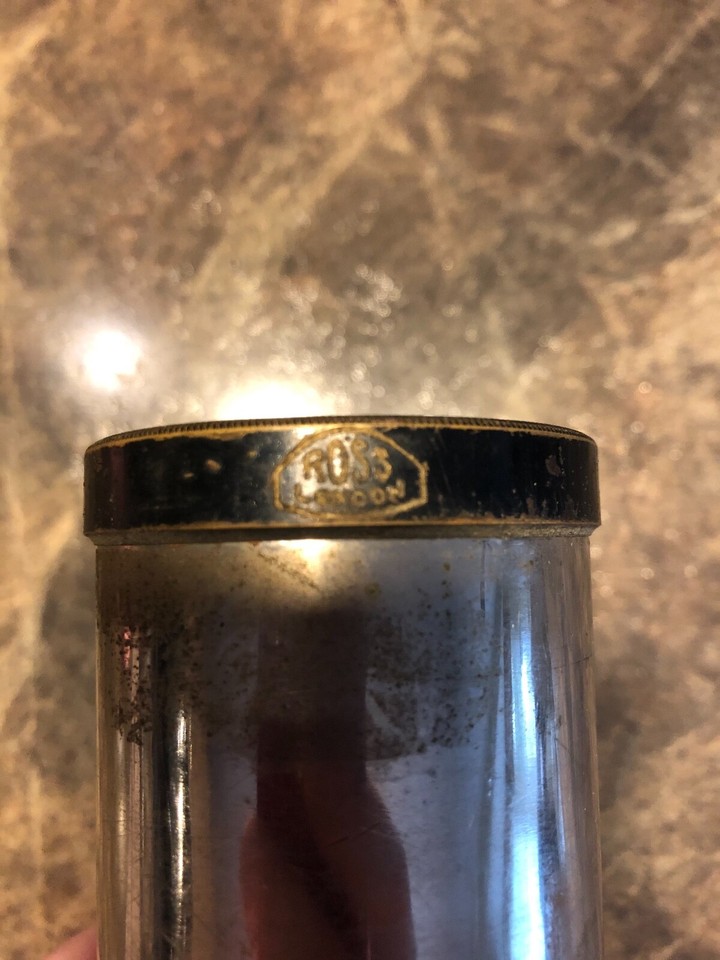 VINTAGE ROSS PROJECTION LENS "ROSSKOTE" BLOOMED D.P.L NO. 202110 F=41/4