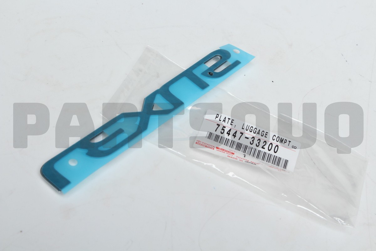 7544733200 Genuine Toyota PLATE LUGGAGE COMPT 75447-33200 | eBay