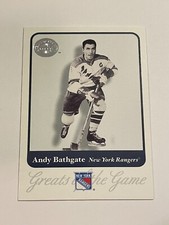 2001 Fleer Greats of the Game Hockey #65 - Andy Bathgate - New York Rangers