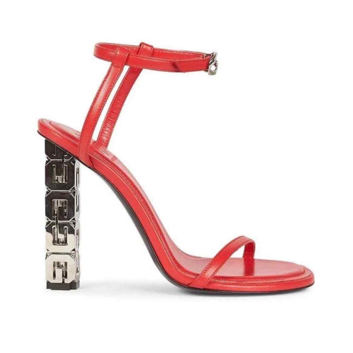【関税&送料込み】Givenchy Sandals Givenchy Women's Red G Cube Leather Sandals | eBay