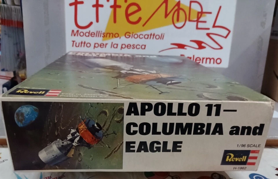 REVELL 1:48 APOLLO 11 COLUMBIA AND EAGLE MADE IN ENGLAND 1969 - Immagine 2 di 3
