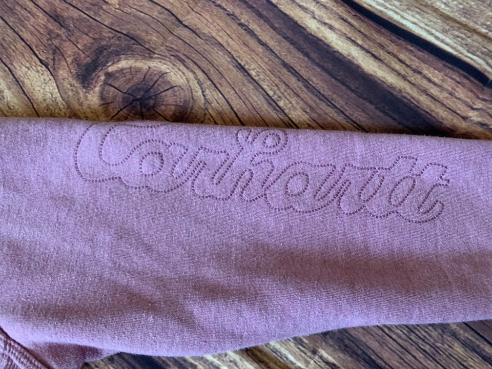 Carhartt Girl's Long Sleeve Full Zip Mock Neck Pink Sweatshirt Size: S (4-6) - Image 4 of 4