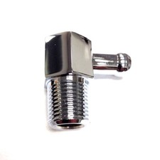 Chrome Billet Aluminum 90 Deg Heater Hose Fitting 38 Npt 38 Hose Intake