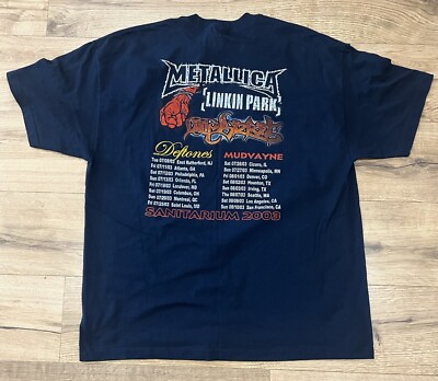 Vintage Metallica Summer Sanitarium Tour Shirt 2003 Men's 2XL | eBay