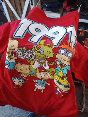 NICKELODEON RUGRATS Long SLEEVE RED Nice