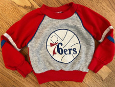 VTG 90s Toddler Philadelphia 76ers Sweatshirt Size 3T NBA Made In USA