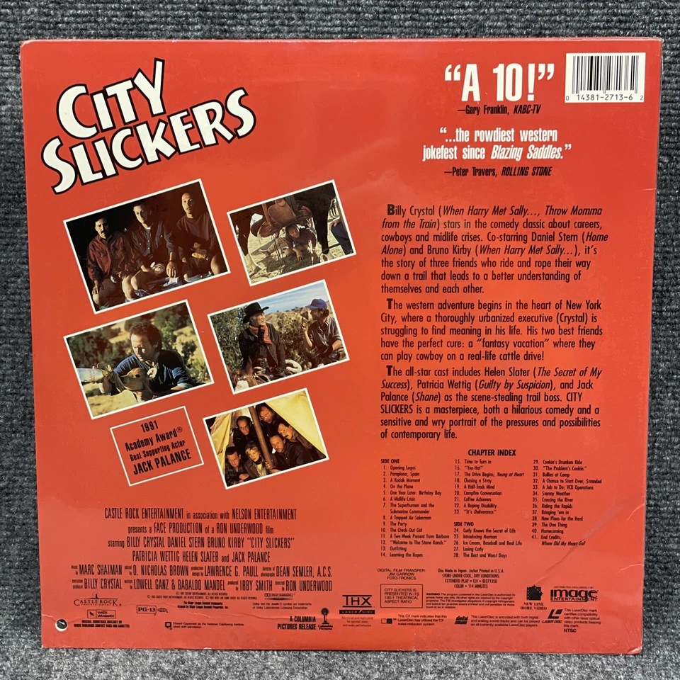 City Slickers (1992 New Line Laserdisc) Billy Crystal Jack Palance New Punched - Image 3 of 3