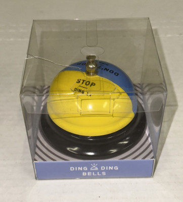 Knock Knock Ding Ding Bells Retro Gift Novelty Ring Desk Bell Needs Wants Funny