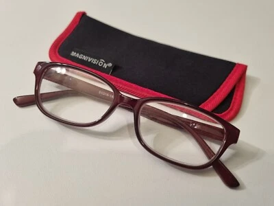Magnivision - Foster Grant - Sherry Wine - Ladies Reading Glasses Only £4.99