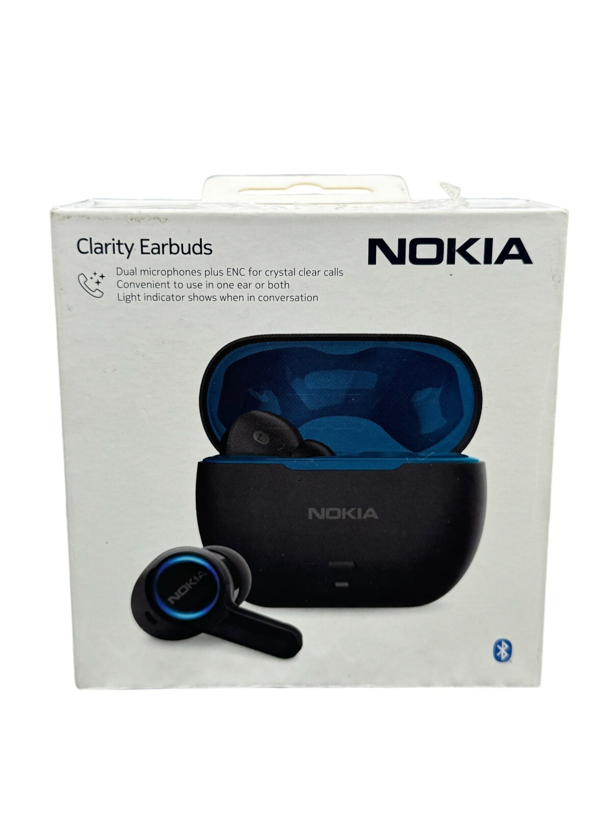 Nokia Clarity Wireless Earbuds in Sleek Black for Crystal Clear Sound