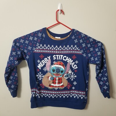 Stitch Mickey Mouse Ugly Christmas Sweater Stitch Womens Disney