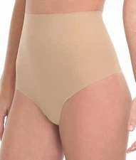 Commando Control Top Thong Panty   Sz S  nude  #41 