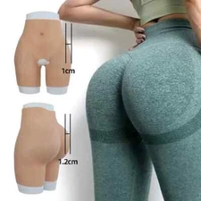 Silicone Buttocks Enhancement Hip Pants Open Shift Pants Buttocks Padded Cosplay