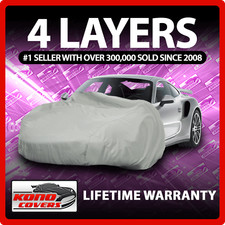 4 Layer Car Cover - Soft Breathable Dust Proof Sun Uv Water Indoor Outdoor 4101