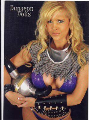 2012 Bad Axe Studios Dungeon Dolls Model Card Heather Morris