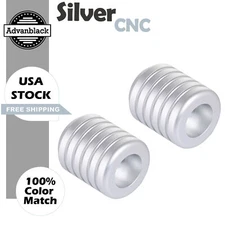 Advanblack Silver ProTek Machined CNC Alumium Inlay Crash Bar Slider