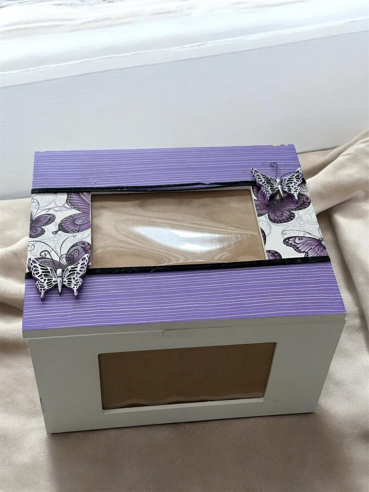 Caja de álbum de fotos de madera giratoria - Fotos (6x4 pulgadas) | Recuerdo para recuerdos Foto 2 de 4