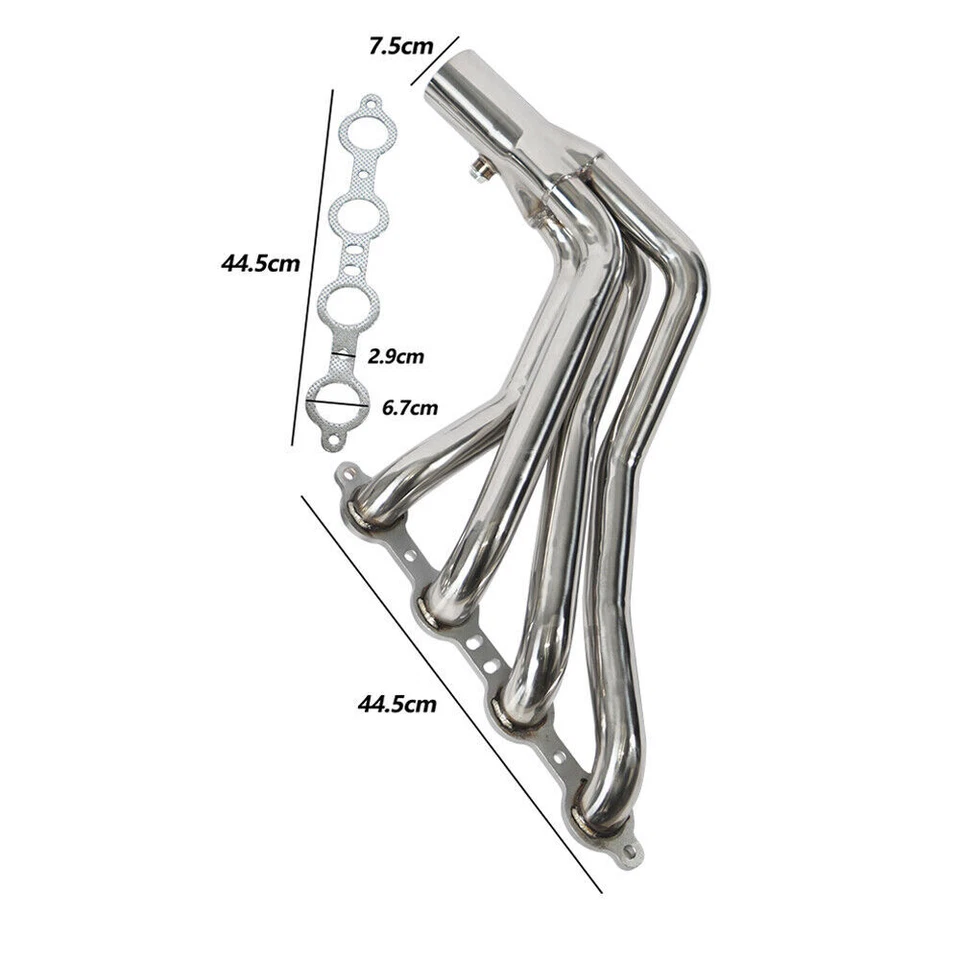 Cabezales de tubo largo 1 3/4" intercambio de conversión para camioneta Chevy C10 LS LS1 LS2 LS3 LS6 Foto 2 de 4
