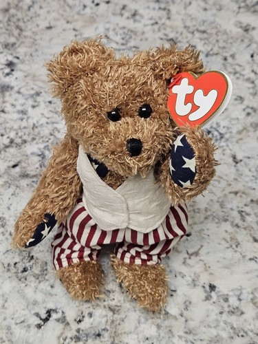 Ty Attic Treasures Revere the Bear MWMT 4th Of July Independence Bear Vintage - Picture 2 of 7