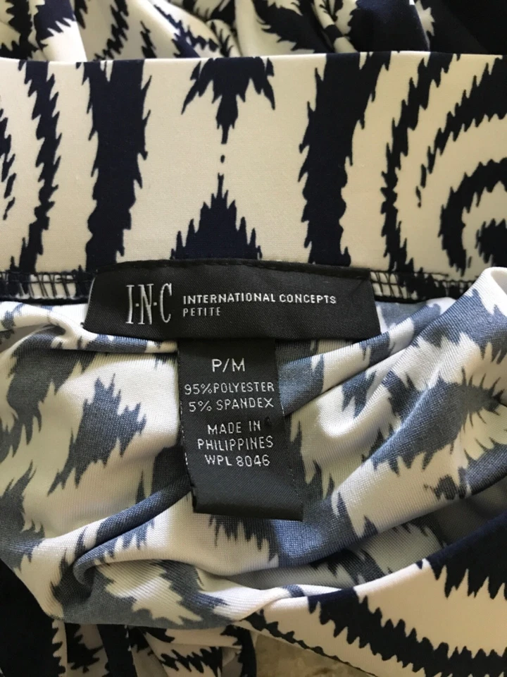 I.N.C. International Concept Geometric Maxi Sz PM Long  Skirt Bohemian Comfort - Image 3 of 3