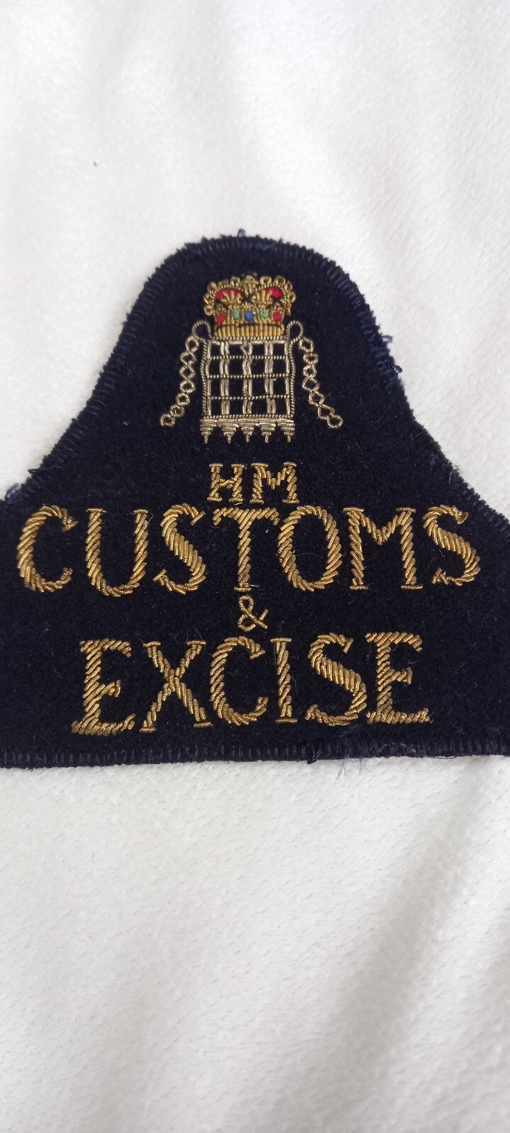 H.M. Customs & Excise fabric badge eBay