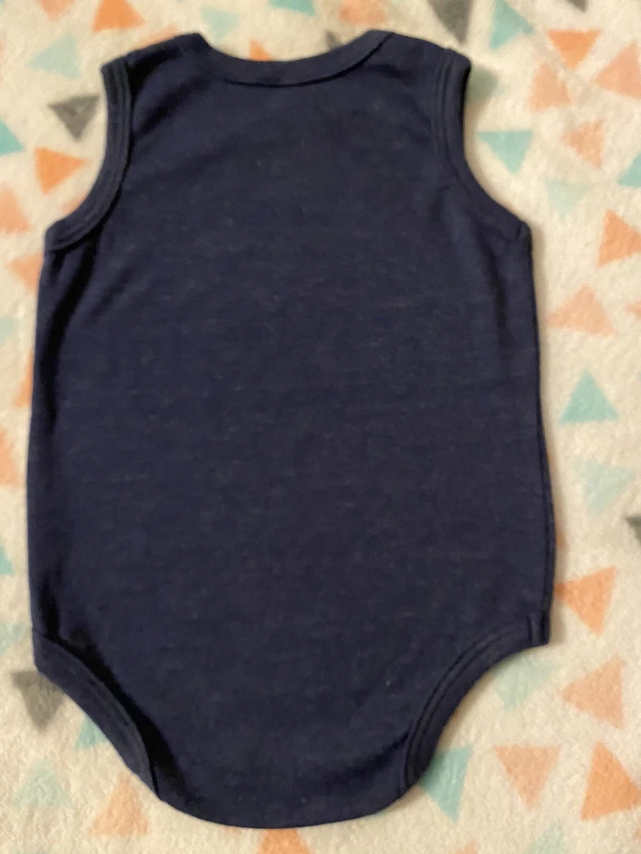 Nautica 婴儿 T 恤紧身衣 12 个月海军蓝 NAUTICA83 帆船免运费 — 第 3/4 张图片