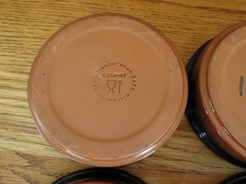 Cermer Glazed Terra Cotta Ramekins Creme Brulee Flan Dip Dish Set of 6 - Picture 12 of 17