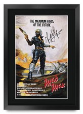 Mad Max Movie Collection Signed Printed Autograph A3 Poster For Mel Gibson Fan