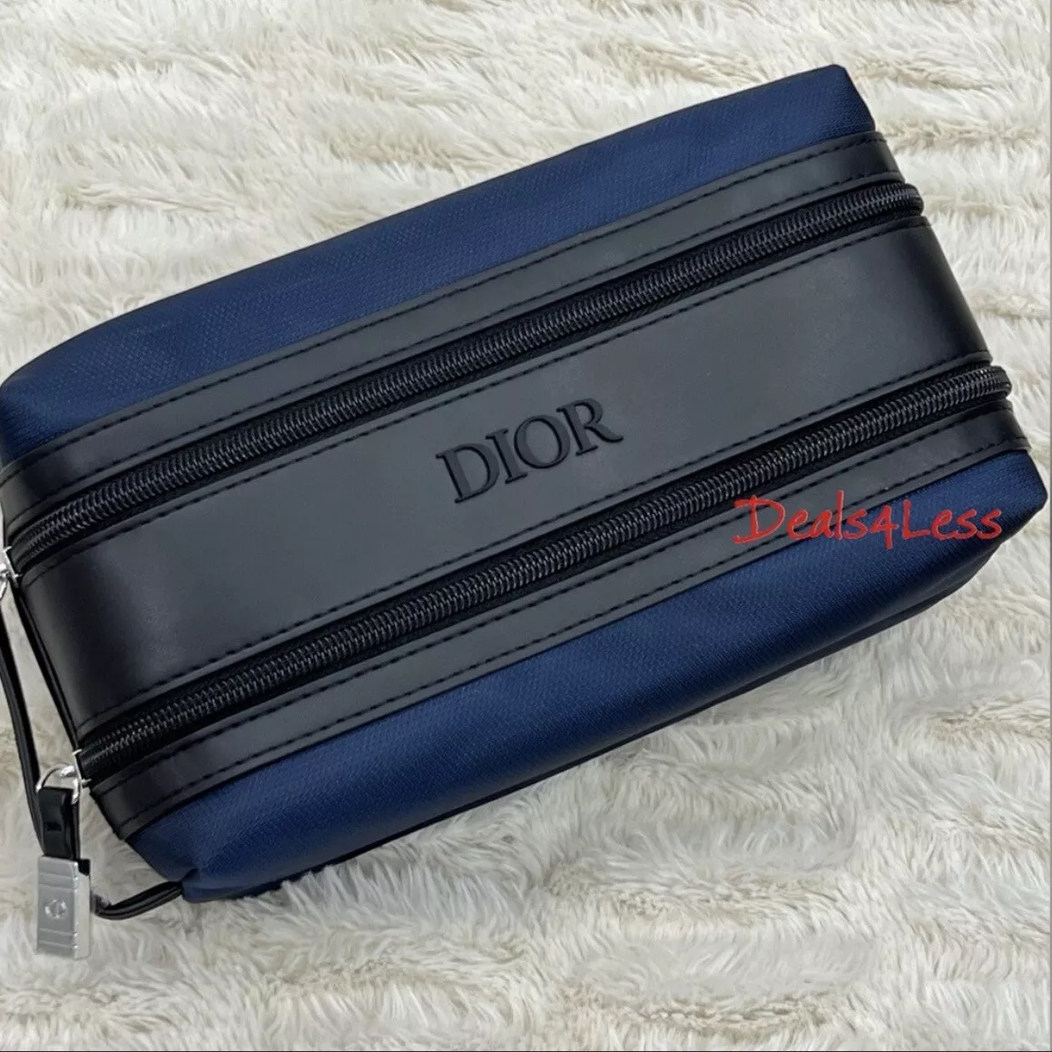 Étui de toilette pochette Dior sac à cosmétiques voyage main d'œuvre double kit sac de rasage de gym
