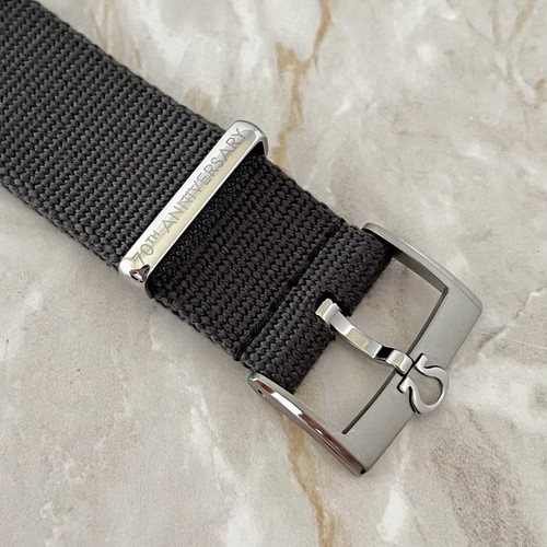 INCREDIBLY RARE OMEGA SEAMASTER NATO ANNIVERSARY 19mm LIMITED ED. WATCH STRAP - Picture 2 of 8
