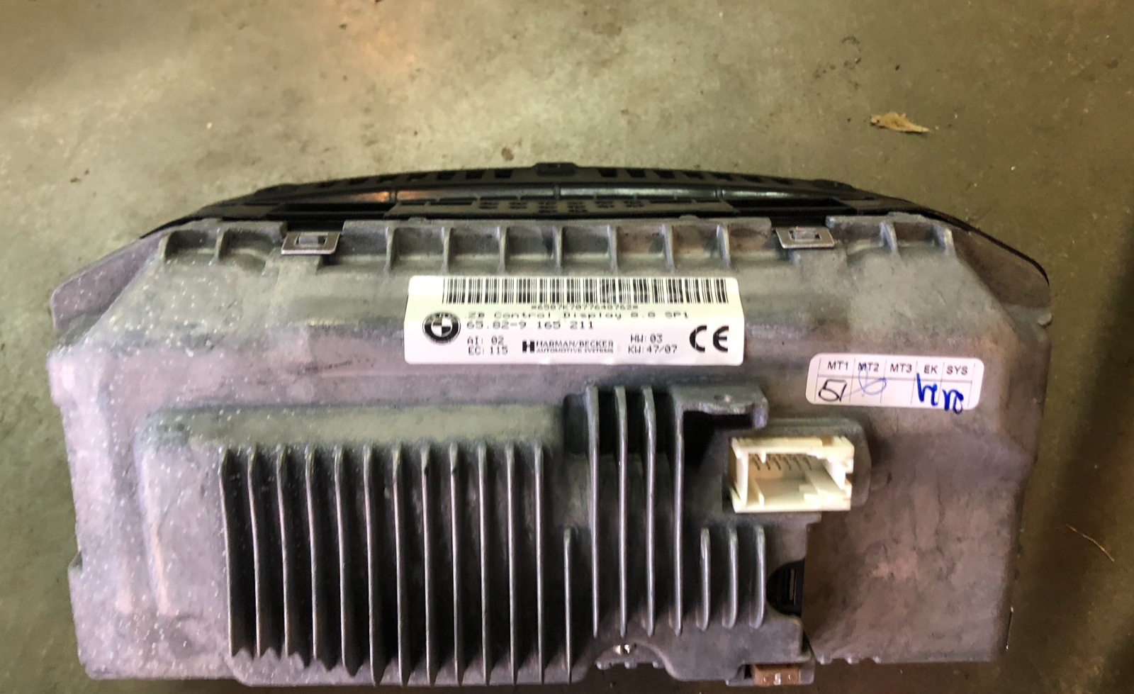 06 07 08 BMW 750i 760i B7 Alpina Dash Display Screen 9165211 OEM  