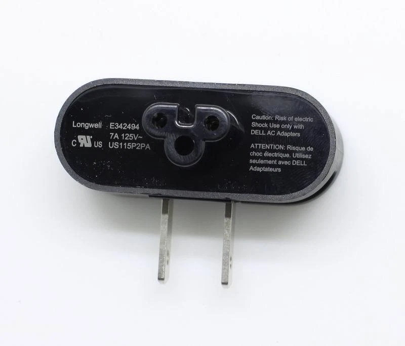 Adaptador de corriente plegable cargador de enchufe de 3 a 2 pines EE. UU. para Dell XPS13 XPS 13 2015   Foto 4 de 4