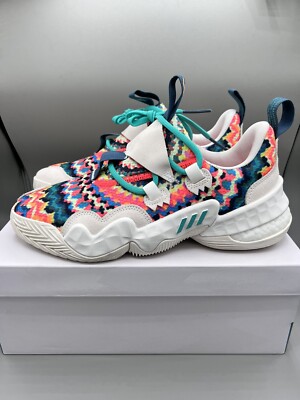 Adidas Men's Trae Young 1 Sneakers GY0295 White/Mint Rush/White Men 8.5 WMN-9.5