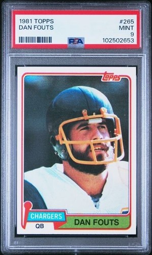 1981 Dan Fouts Topps #265 PSA 9 Mint